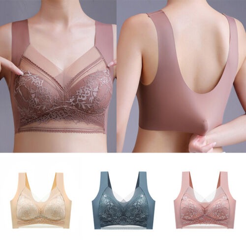 👙✨【Négy darabos szett】Elegáns csipke, kényelmes, varrás nélküli női melltartó