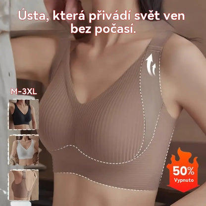 😍 Balení 4 kusů【40-95 kg】Dámská jednodílná podprsenka bez kostic ❤️