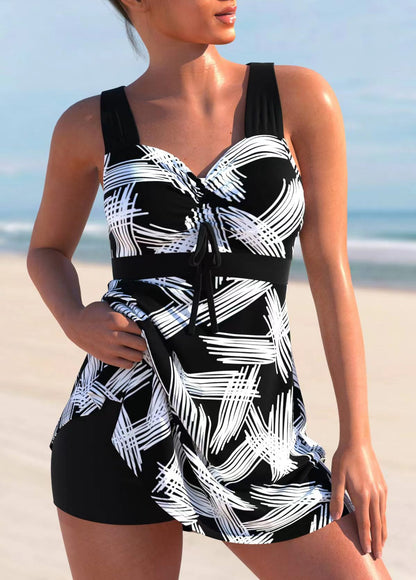 🩱🏖️【50% kedvezmény 😍】【S-4XL】🌴 2026 új, nagy méretű női mintás fürdőruha, gyorsan száradó és légáteresztő