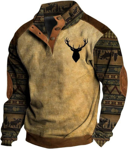 ⭐🔥【S-5XL】Ležérní mikina s 3D potiskem, americký street styl, na podzim a zimu