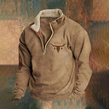 【S-4XL】2025 Pánska módna jesenná a zimná teplá mikina s dlhým rukávom s 3D potlačou-4146204