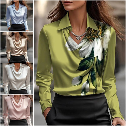 🔥🍁【Jesienna nowość】【S-3XL】🌷Nowa prosta i elegancka koszula damska-4094985