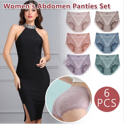 【6pcs】Women's Abdomen Panties Set-3688955