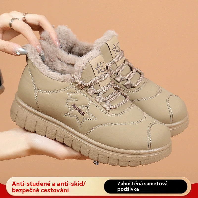 [Limitovaná nová nabídka] 50% sleva 🔥 Dámské teplé a stylové boty s vlněnou podšívkou a měkkou podrážkou 4211170