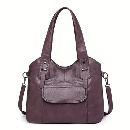 【Nowa popularna odzież damska】🎁👜Nowa modna, pojemna damska torba na ramię wykonana z prawdziwej skóry bydlęcej 4066388