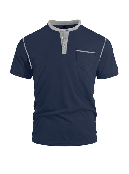 【S-3XL】Pánské letní polo tričko s barevnými bloky