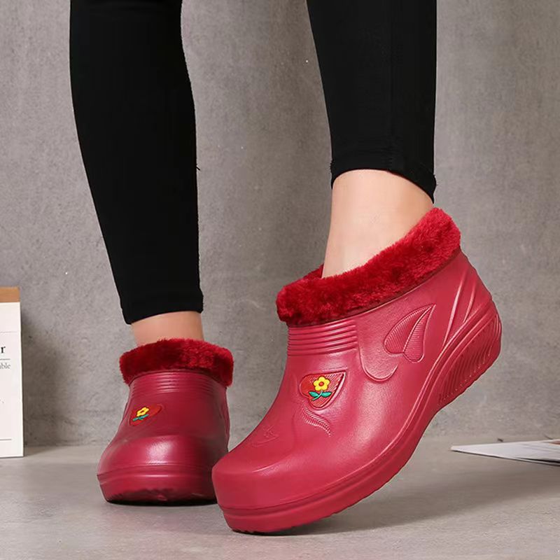 ♥️♥️【Nowy produkt】Nowe damskie buty śnieżne z podszewką z polaru, ciepłe i wodoodporne-4163829