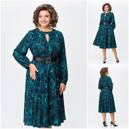 💖【S-5XL】🍁Jesienno-zimowa elegancka sukienka wysokiej jakości-3863972