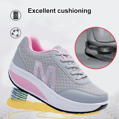 🔥【35-43】🦄 Letnie modne damskie siateczkowe oddychające lekkie i wygodne buty sportowe-4083278
