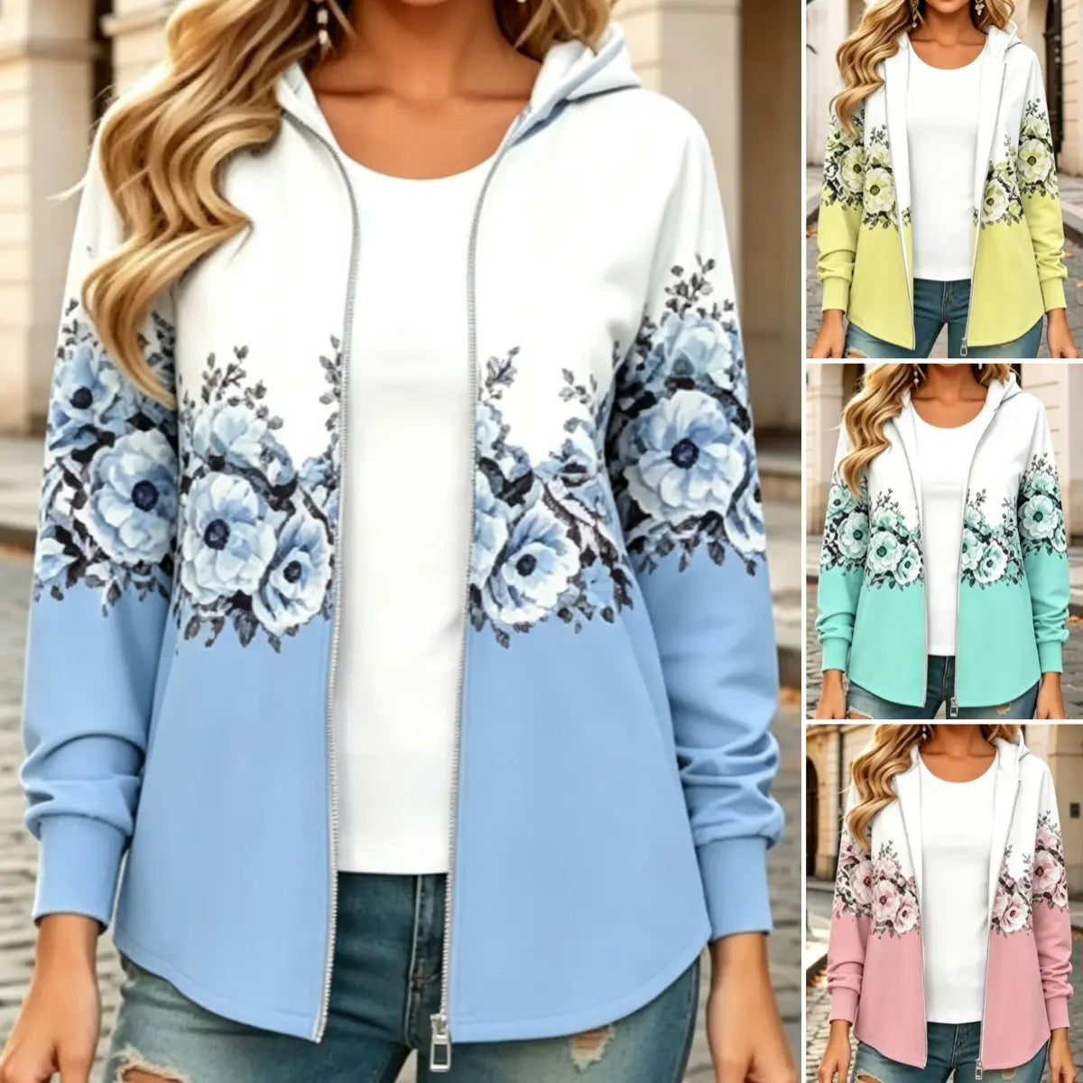 🔥 Novinka – sleva 50 % 🥰【S–5XL】Stylová zimní bunda s kapucí a potiskem, nová kolekce 2026