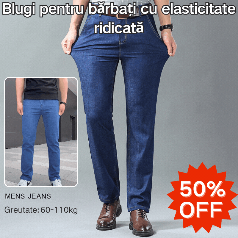 🔥 【60-110KG】👖👖 Pánské džíny, jednoduché, ležérní, univerzální, velká velikost