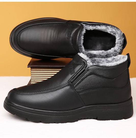 【38-48】Nové zimní boty do sněhu pro muže, vyztužené sametem a teplé 4164876