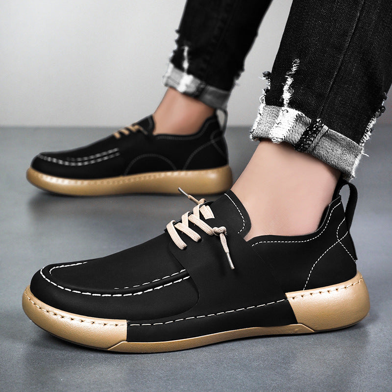 【39-46】2025 Męskie modne buty casualowe w stylu retro antypoślizgowe