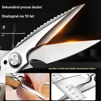 🔥Nové vylepšení🍖 Multifunkční, vysoce výkonné kuchyňské nůžky ✂️👨‍🍳