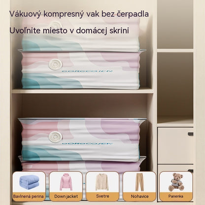 🧳 5 položek za pouhých 630 KZC 💨 Velké stlačitelné vakuové úložné sáčky: Není potřeba žádné vzduchové čerpadlo, nepropustné, ideální pro úsporu místa v kufru i doma ✈️