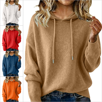 Nuevo jersey de mujer con capucha y cordón (S-3XL) 4191647