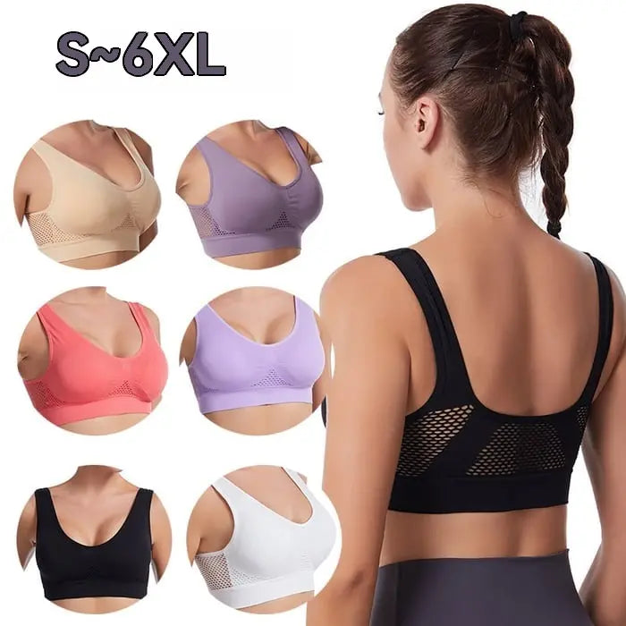 ⭐【 🔥VÝPREDAJ NA KONIEC SEZÓNY】😍【Balení 3 kusů】Bezešvá podprsenka pro plné velikosti ❤️ Prodyšná a chladivá【40–120KG】