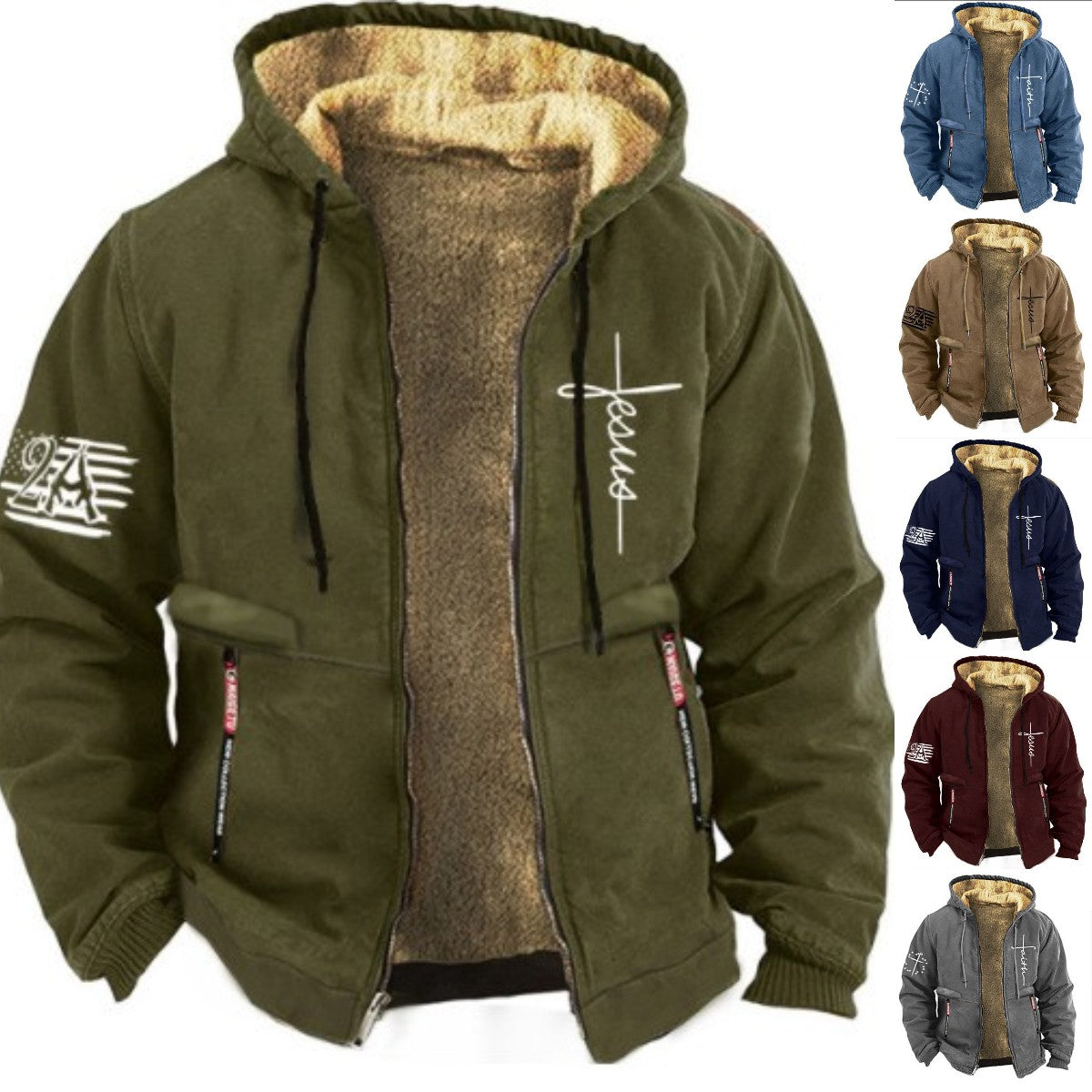 【S-3XL】Fashionable para hombres, otoño e invierno, chaqueta ligera de terciopelo engrosado 4149175