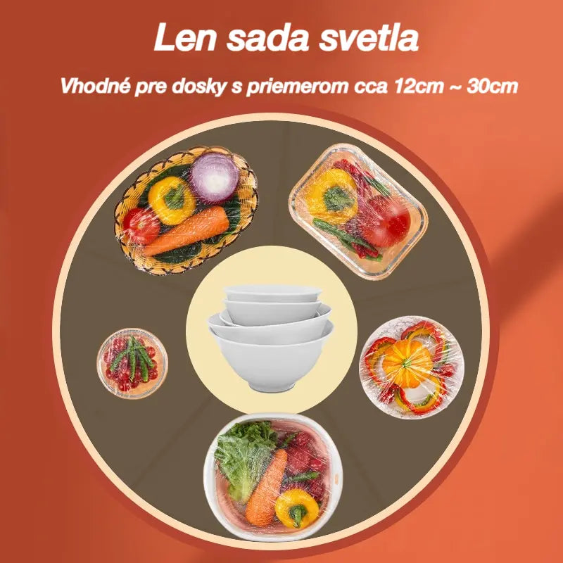 💖🔥【100 jednotek】Jednorázové víčko na ochranu čerstvosti potravin, rychlá a snadná ochrana potravin