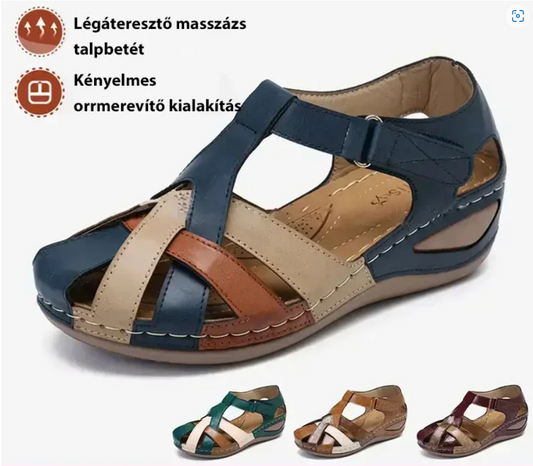 🩰Venta express【35-43】Sandalias de mujer con plataforma de cuero suave y recortes 4231023