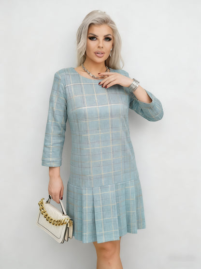 🔥【Oferta ograniczona czasowo】💜💚【S-5XL】Wysokiej jakości sukienka modowa