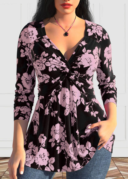【L-6XL】 Top z długimi rękawami i nadrukiem w nowym stylu