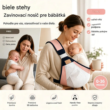 👶 Lehký ergonomický nosič pro miminka | Ideální pro procházky a cestování ✈️