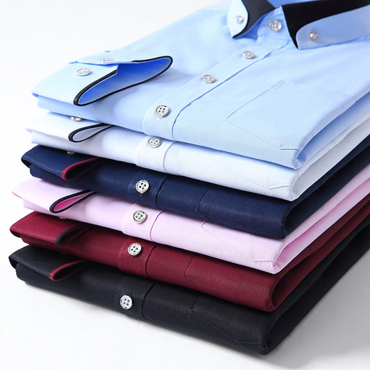 【S-4XL】👕2024 Nowa oddychająca biznesowa koszula męska casual