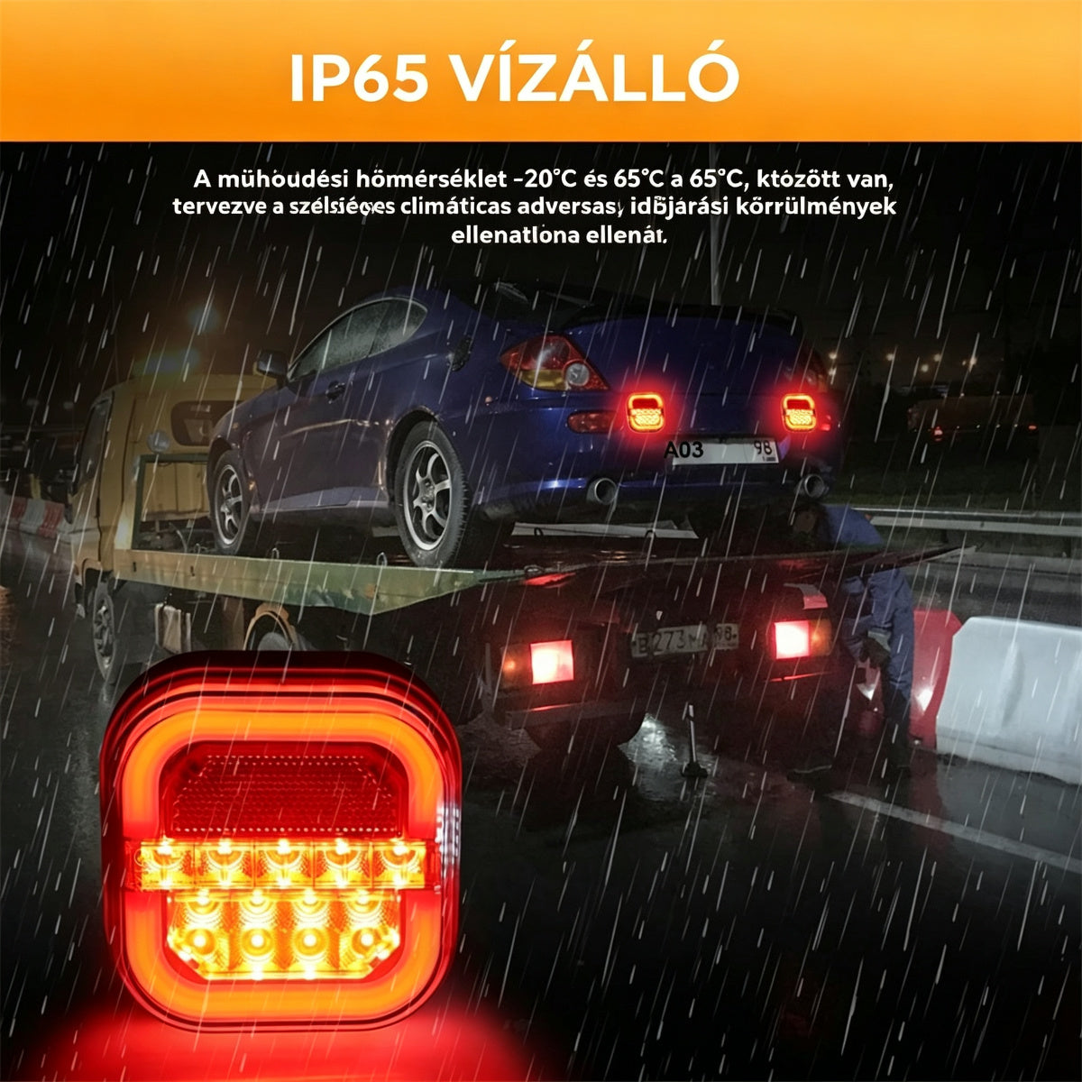 🚦【Univerzális 12V/24V】🚦 LED autó utánfutó lámpa