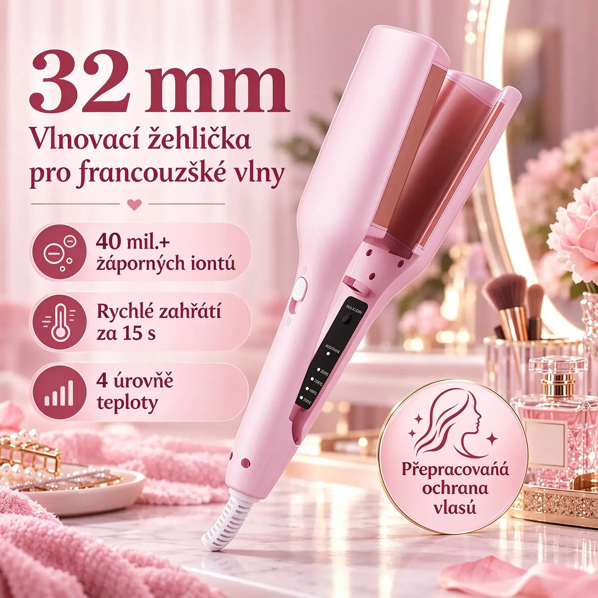 ✨💈1 kusy 640Kč💐💁‍♀️ Kulma na vlasy – lesk jako ze salonu a ochrana před teplem