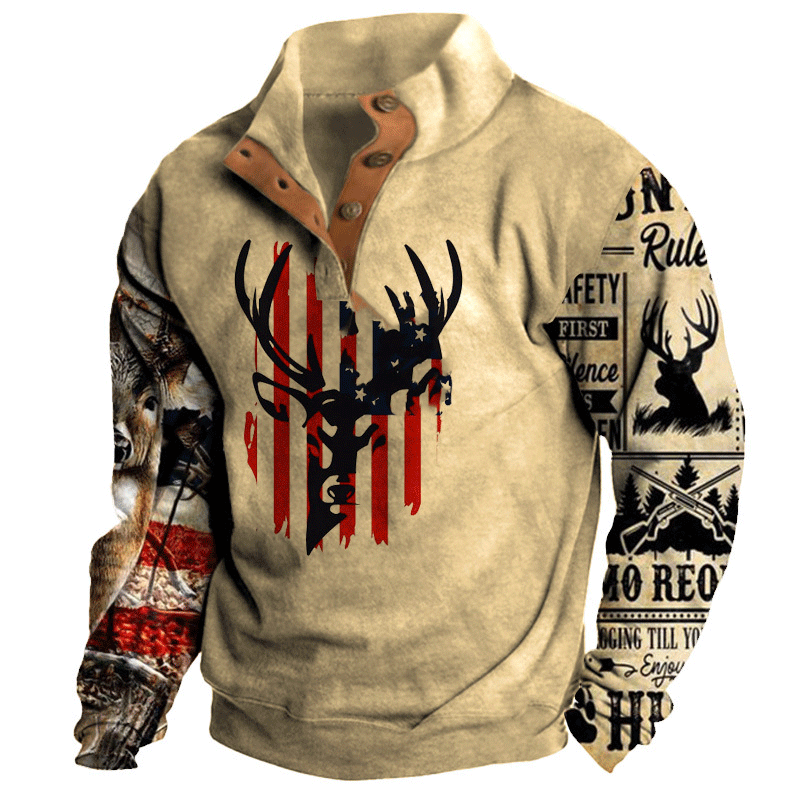 Nowa męska kurtka z kapturem 3D i długim rękawem (rozmiary S-3XL) 4156613