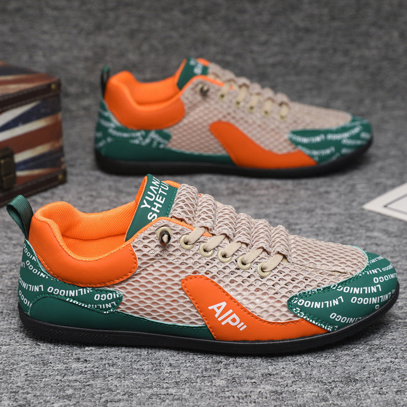 👟2025 pantofi sport casual respirabili pentru bărbați, din plasă, de vară nouă-4023314
