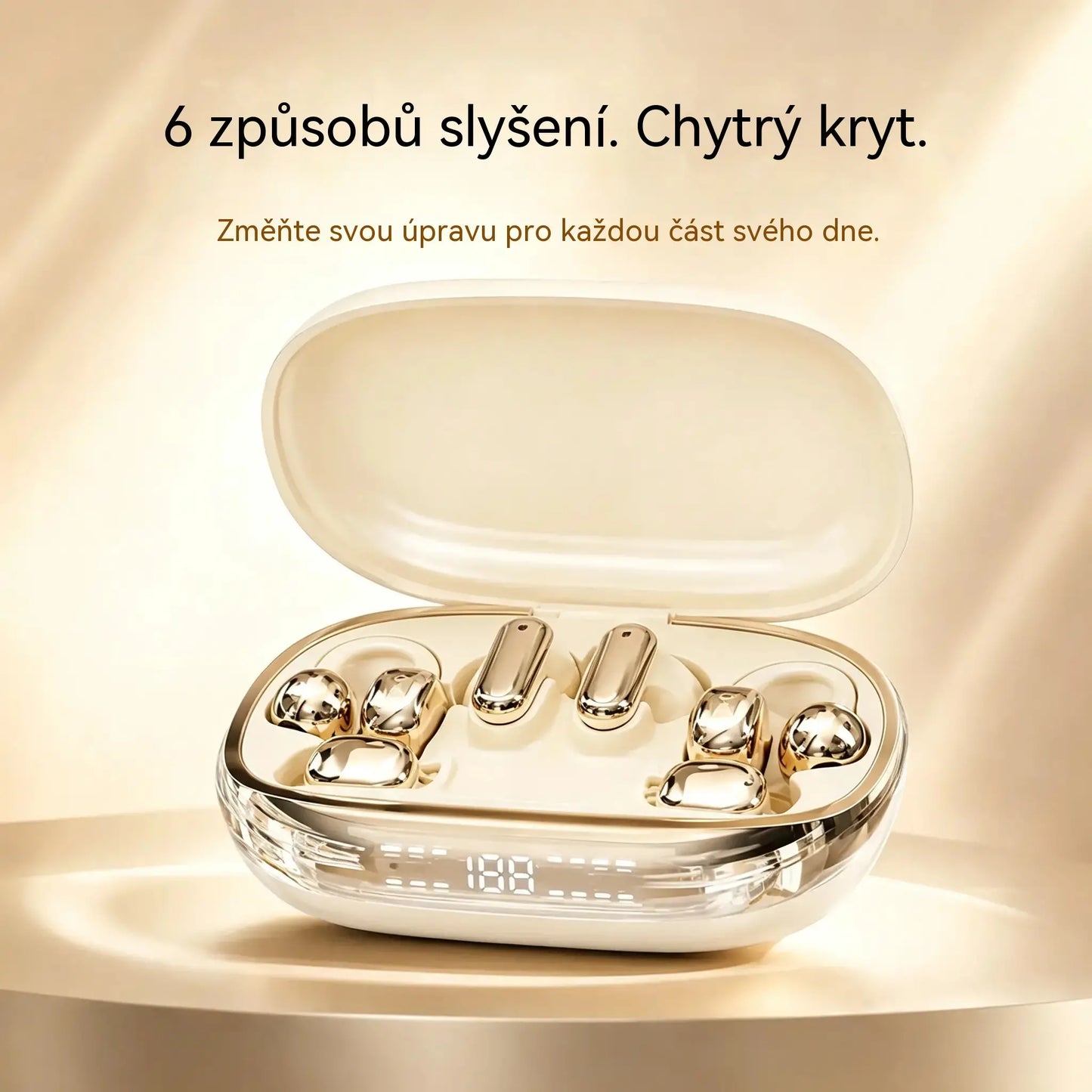 Bezdrátová sluchátka, na výběr z více variant, včetně praktického pouzdra pro nouzové uložení ✨ Platba na dobírku