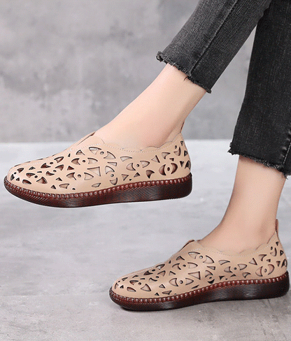 👡【Kup 1, a 2 dostaniesz gratis】🔥【35-42】Damskie buty retro z okrągłym noskiem i oddychającą cholewką-4007383