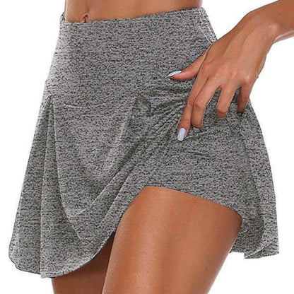 🔥【49% ZNIŻKI】👗【Kup 1, otrzymaj 1 za darmo】2 sztuki damskich sukienek ze zintegrowanymi spodenkami do sportu i fitnessu – dostępne w 13 kolorach.-4256020