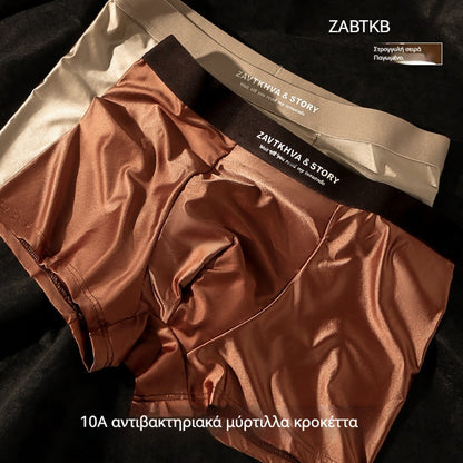 【35%OFF】🔥【9 τεμάχια】Νέα Ανδρικά Εσώρουχα Αναπνέοντα Μποξεράκια Σατέν Ανδρικά Εσώρουχα