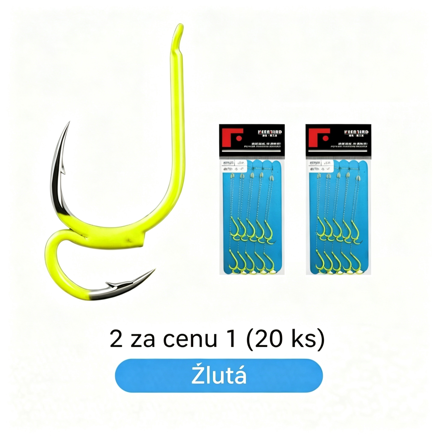 🔥 Kupte 1, získejte 1 zdarma ❤️‍🔥 (20 kusů) Ultra-Sharp Classic dvojité rybářské háčky