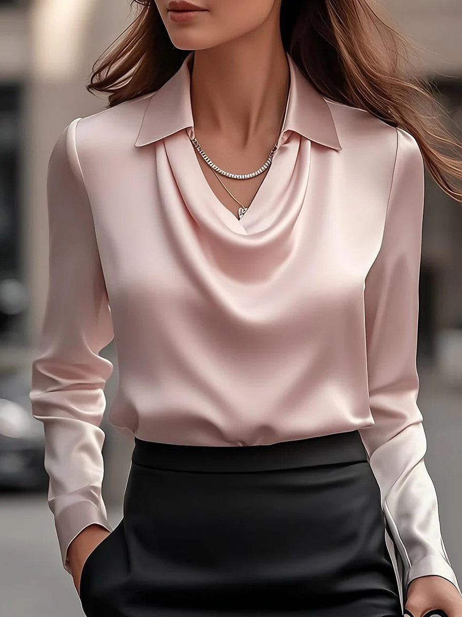 ⭐✨【S-3XL】Egyszerű női ing mintával és lehajtható gallérral