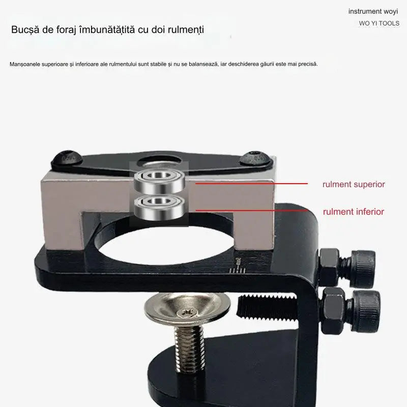 ⚡🕳35mm nastavitelná šablona pro vrtání otvorů na miskové panty s dorazem, dobírka