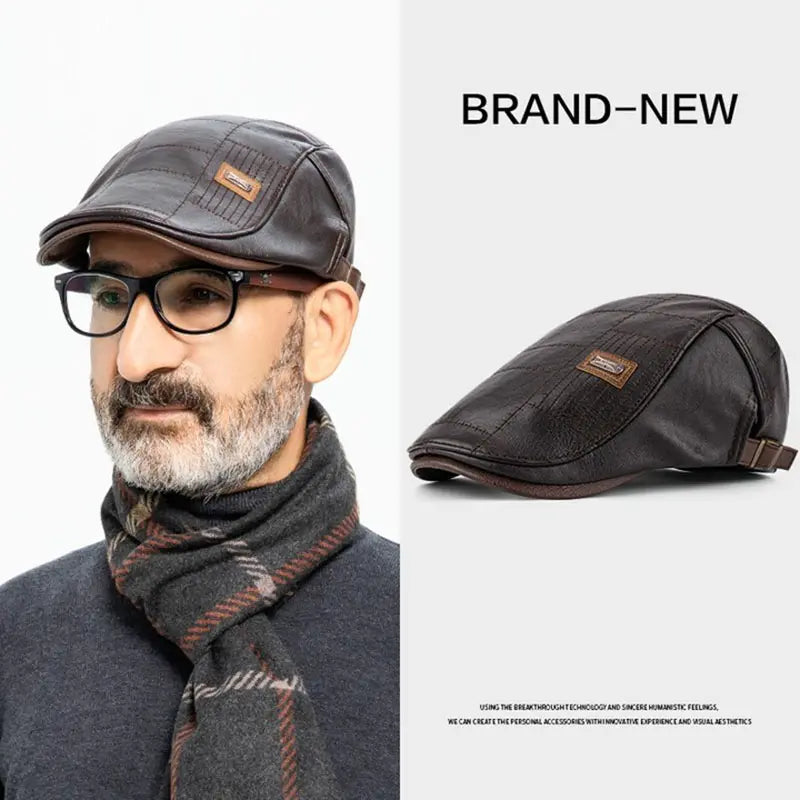🧢【50% OFF】🔥 Prémiový vintage kožený baret