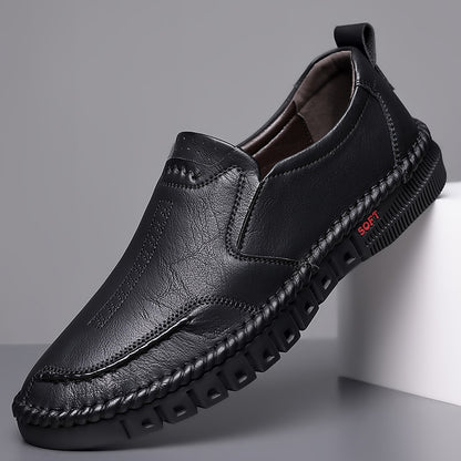【39-44】👞Skórzane buty casual dla mężczyzn z miękką podeszwą-3936070