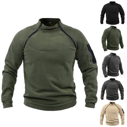 【S-4XL】Męski, ciepły T-shirt outdoorowy na jesień i zimę z długimi rękawami