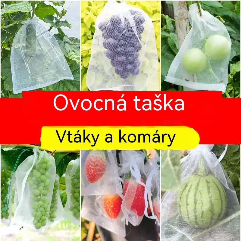 15x10cm 【50 kusů】Síťka proti hmyzu pro ovocné mušky, ochranná síť pro stromy a ptáky, zahradní síťové pytle na ochranu květin, rostlin, ovoce a zeleniny