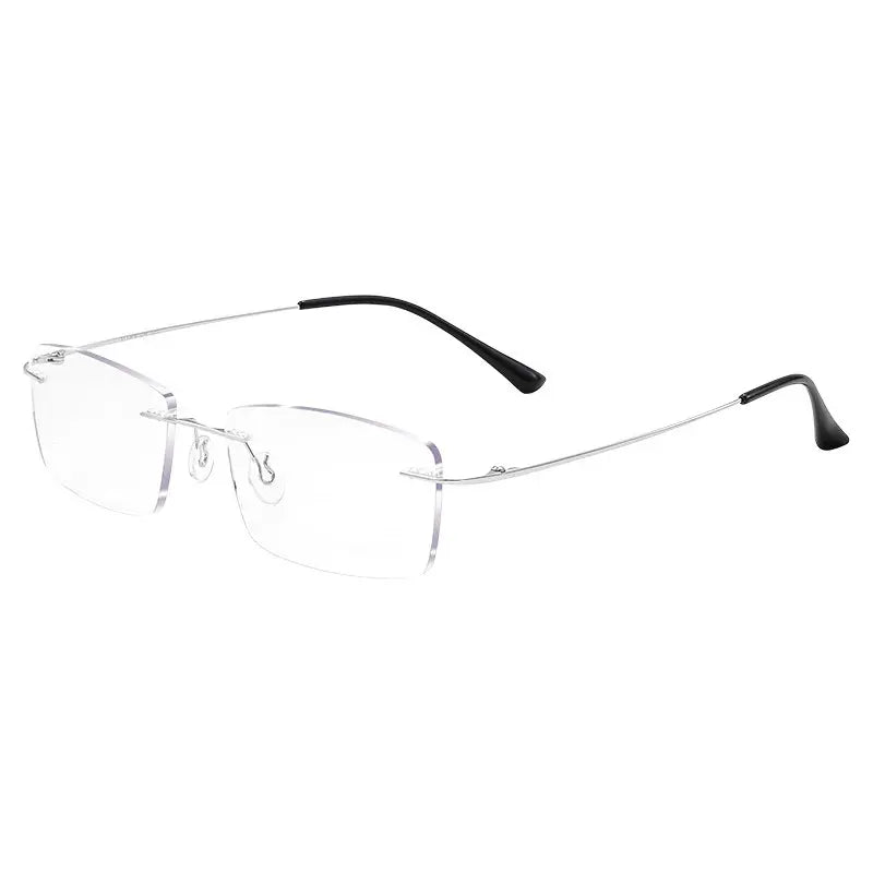 👓 Vysoce kvalitní, ultralehké, bezrámové, profesionální brýle s vysokým rozlišením a ochranou proti modrému světlu - unisex