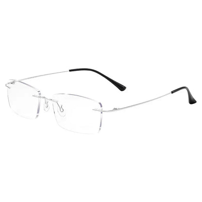 👓 Vysoce kvalitní, ultralehké, bezrámové, profesionální brýle s vysokým rozlišením a ochranou proti modrému světlu - unisex