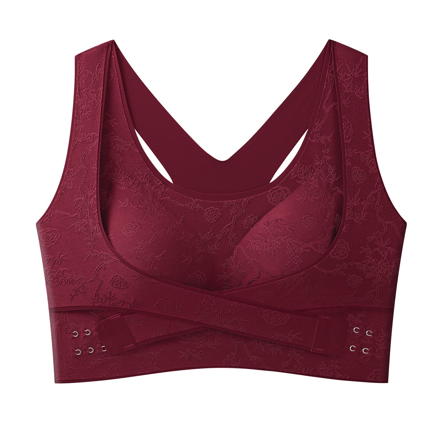 3ks【M-3XL】Nová letní dámská bezešvá podprsenka bez kostic s módním reliéfním vzorem, push-up efekt, tvaruje postavu, prodyšná a pohodlná