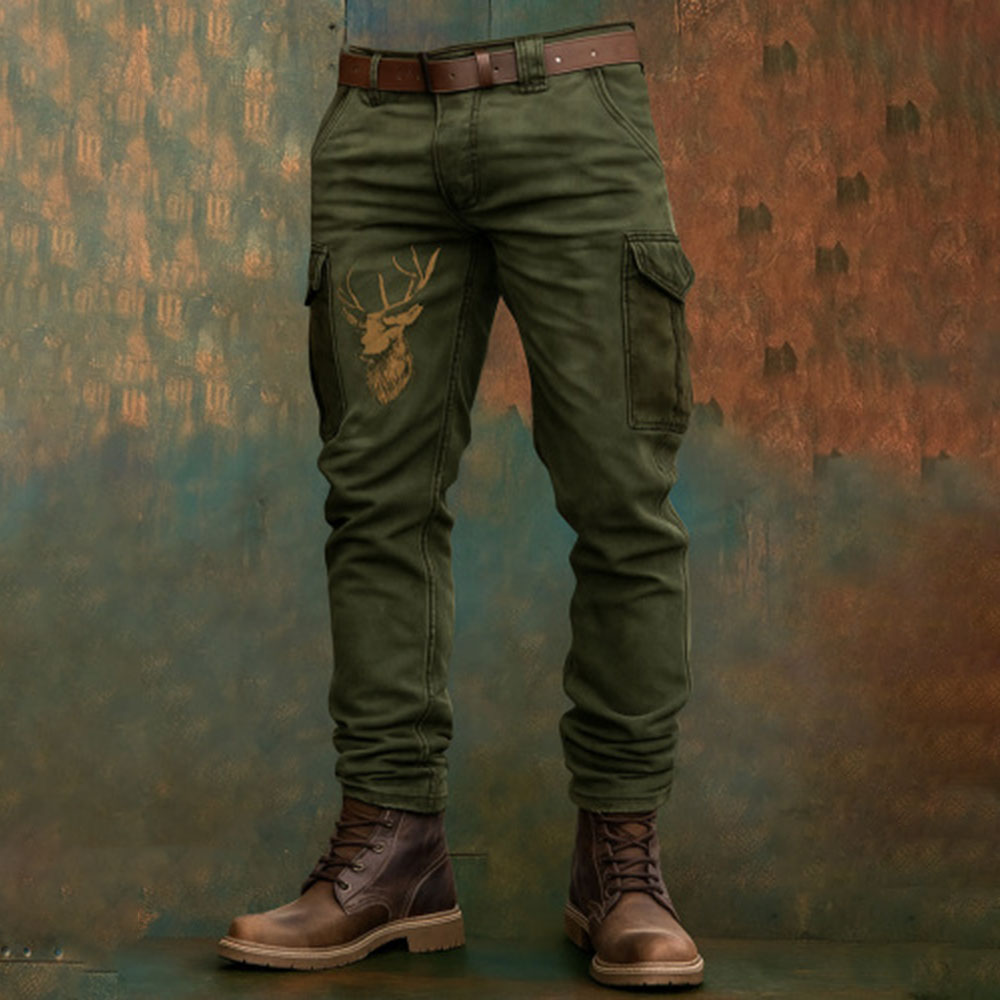 ⏳ Poslední den – sleva 50 % ✨【S–5XL】 Pánské kvalitní outdoorové kalhoty s potiskem, odolné proti opotřebení, s více kapsami, přiléhavý a univerzální střih ✨