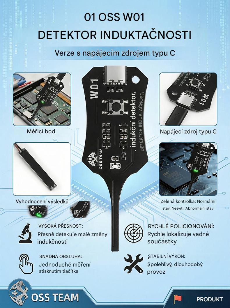🧰🚗Tester indukčnosti OSS, přístroj pro testování oprav mobilních telefonů.