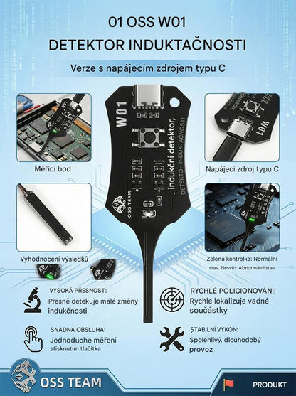 🧰🚗Tester indukčnosti OSS, přístroj pro testování oprav mobilních telefonů.