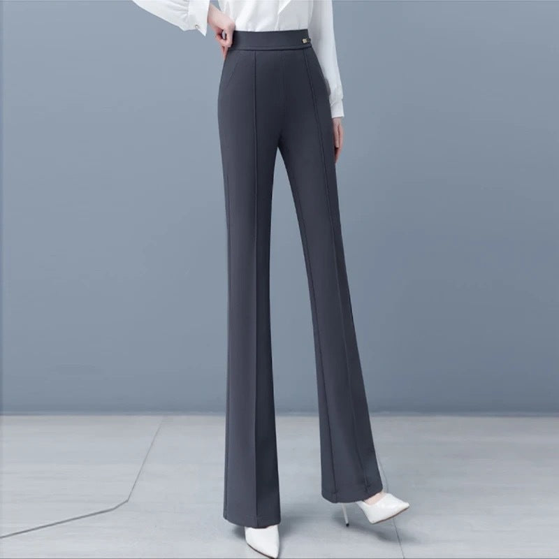 ✨】👖【S-3XL】Ciepły polar - Damskie spodnie z wysokim stanem i elastyczną talią na jesień/zimę